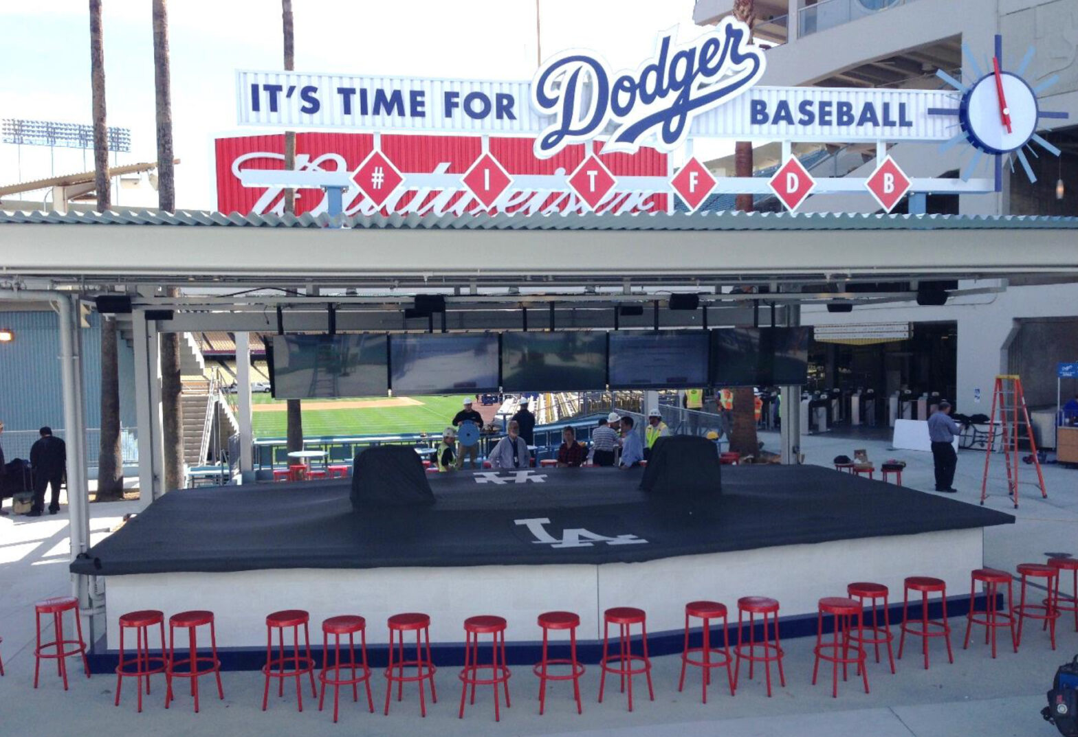 Kennon Premium Bar Covers at Dodger Stadium in Los Angeles